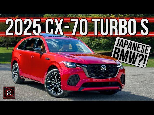 The 2025 Mazda CX-70 Turbo S Is A Boosted 6-Cylinder Powered SUV With BMW Vibes