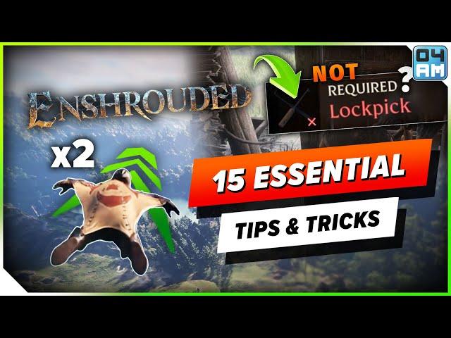 Enshrouded 15 ESSENTIAL Tips & Tricks You Want To Know to Thrive, Not Just Survive!