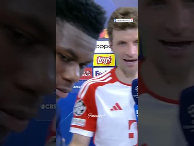 Aurélien Tchouaméni crashes Thomas Muller's interview! 