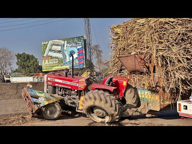 In The Middle Of The Road The Sugarcane-Filled Truck Crash Occurred “We Repaired This Truck “