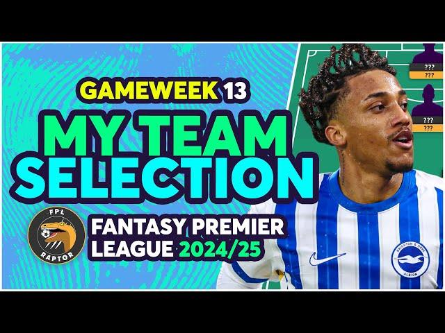 BYE BYE HAALAND  | MY FPL GAMEWEEK 13 TEAM SELECTION | Fantasy Premier League Tips 2024/25