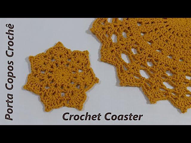 Porta Copos de Crochê Pôr do Sol / How to Crochet a Coaster