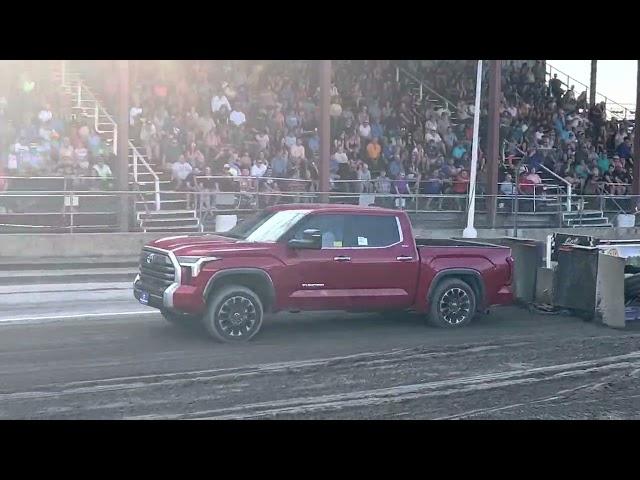 Team Venom Racing 2022 Toyota Tundra IMAX truck pull! Hybrid power. Twin turbo. Boosted. Electric.