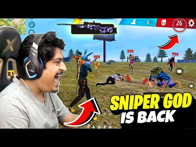 Awm King Sniping 26 Kills Free Fire is Back | Gyan Gaming