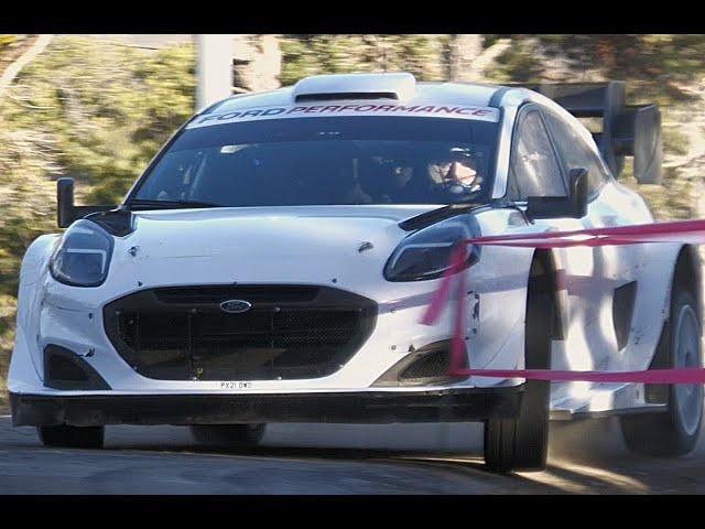 First Tarmac Test Josh McErlean  Rally Monte Carlo 2025 / Ford Puma WRC1