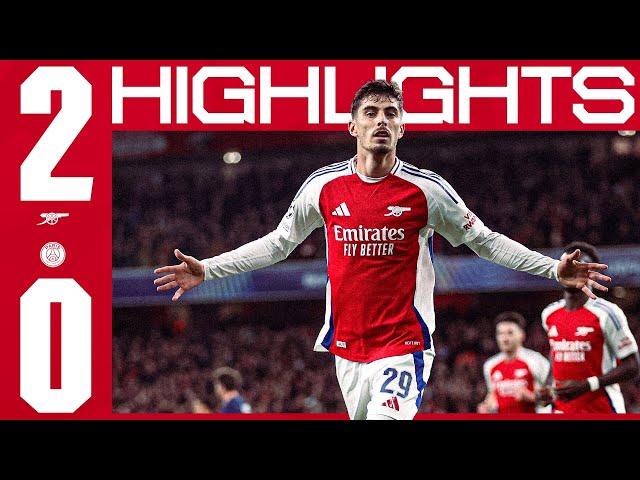 BIG CHAMPIONS LEAGUE WIN  | HIGHLIGHTS | Arsenal vs PSG (2-0) | Havertz & Saka | UCL