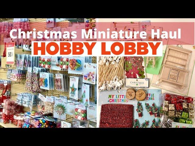 Hobby Lobby Christmas Miniatures + Haul + Dollhouse Decorations