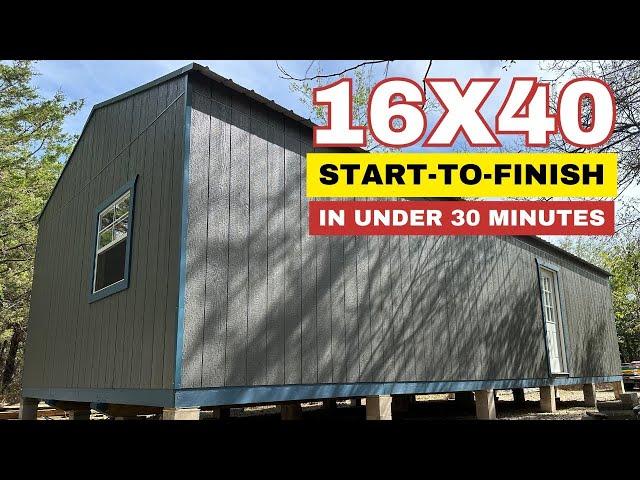 TIME-LAPSE: Watch A Crew Build A 16X40 Tiny House From Start To Finish!