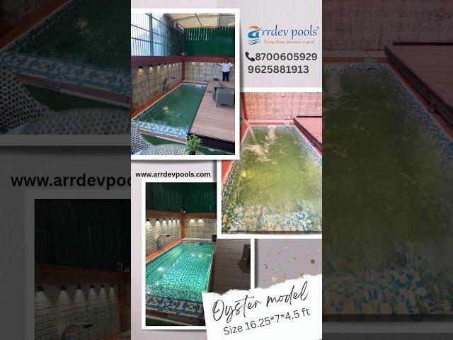 Oyster Model Swimming pool 16.25 *7*4.5 feet // price ??  Call now for details  #arrdevpools