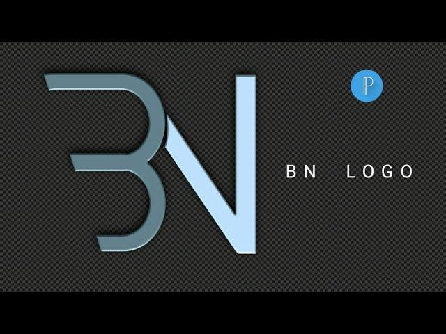 HOW TO MAKE LETTER BN LOGO DESIGN IN PIXELLAB | MOBILE EDIT | Faizy Nhidz