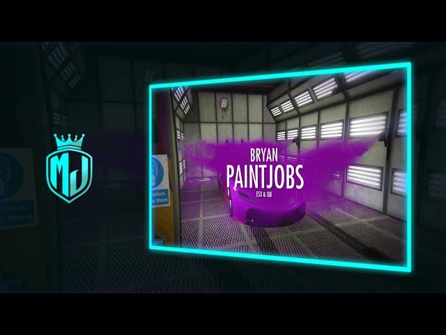 [FREE]  Realistic Vehicle Paintjob Script | ESX & QBCore Supported | MJ DEVELOPMENT