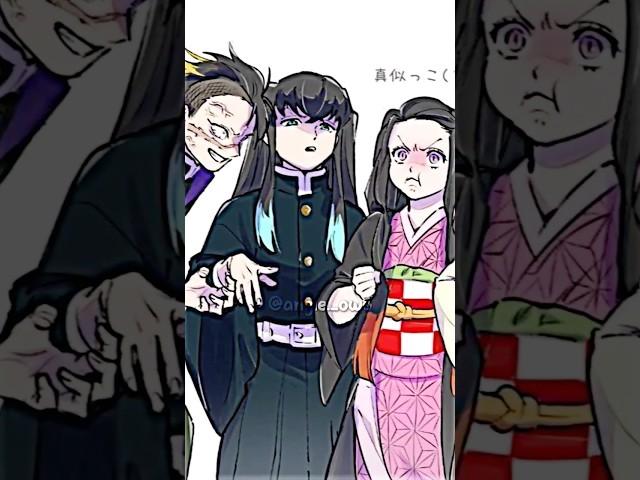 Que tiernos  #demonslayer #kimetsunoyaiba #nezuko #senjuro #tokito #genya #anime #animeedit