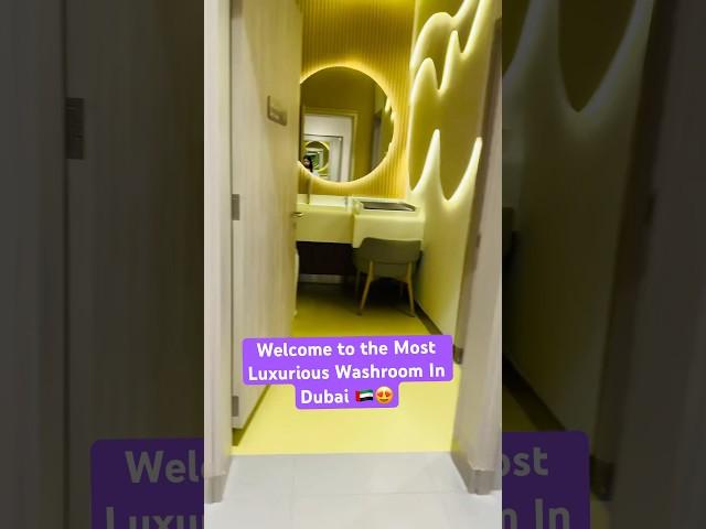 Dubai Most Luxurious Washroom  #dubai #dubaitravel #dubaivisa #dubaijobs #shorts #ytshorts