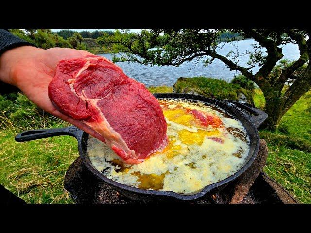 Delicious STEAK Cooked in BUTTER (You've NEVER Seen This Before!) | ASMR Relaxing Cooking