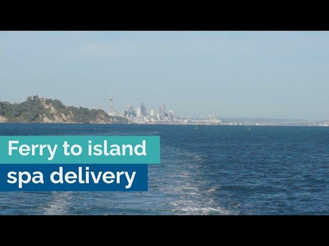 Delivering a Vortex™ spa pool to island via a car ferry - Owner review