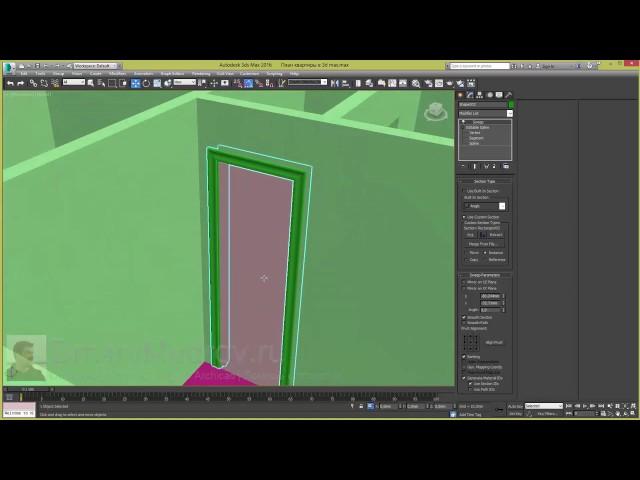 Дверь 3d max, как сделать дверь в 3d max - часть 3