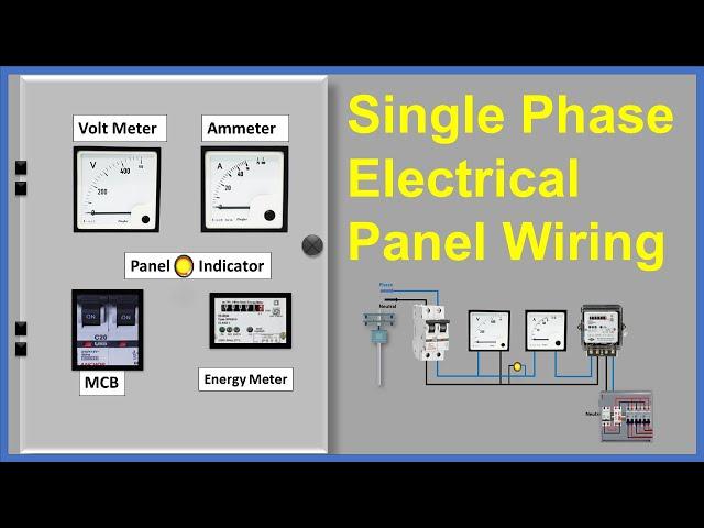 Single Phase Electrical Panel Board Wiring Connection / @CircuitInfo