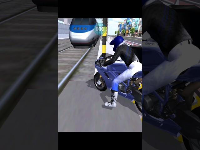 Bullet Train Crash Motorcycle 3d Driving Class #shorts#Android Gameplay#JXDJJ