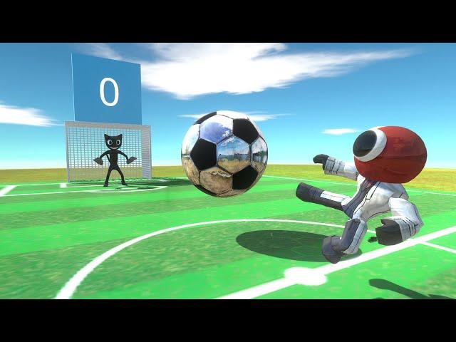 Funny Penalty Kick in Football | Red vs All Units  - Animal Revolt Battle Simulator