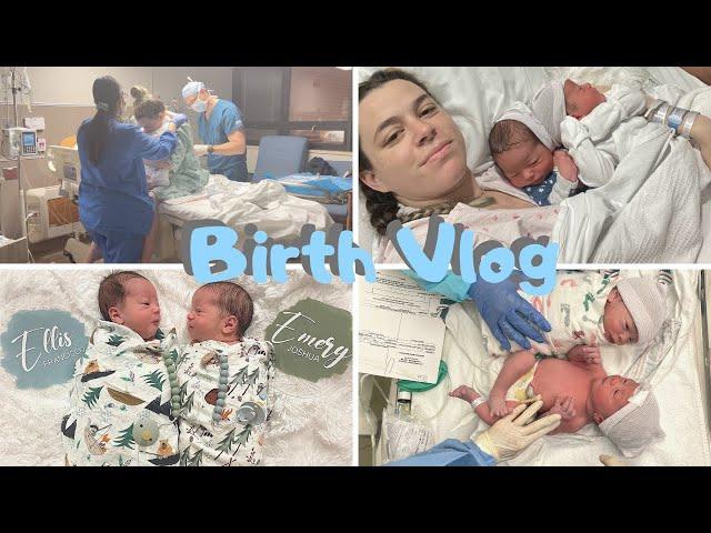 Twin Birth Vlog | Vaginal Twin Delivery