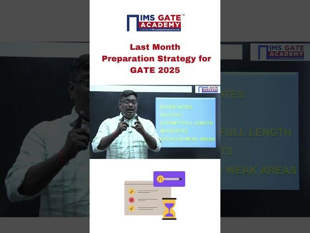 Last Month Preparation Strategy for GATE 2025 | Sandeep Adari #shorts #gate2025