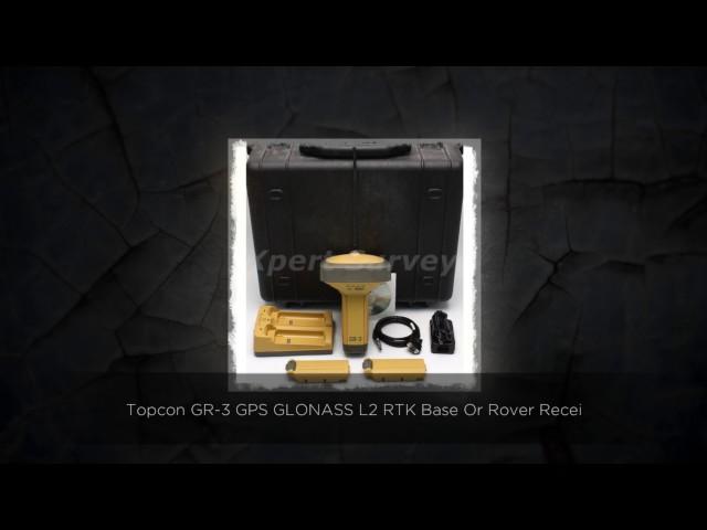 Topcon GR-3 GPS GLONASS L2 RTK Base Or Rover Receiver 915+ 9