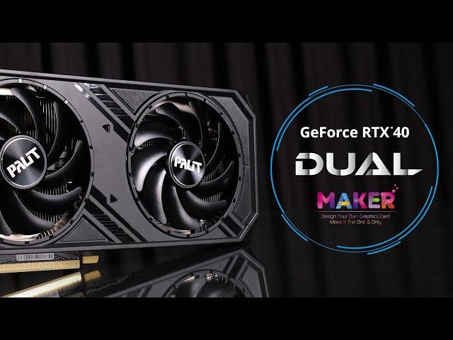 Palit GeForce RTX 4060 Ti Dual & Maker Support | Customize Graphics Card | 3D Print | RTX 4070