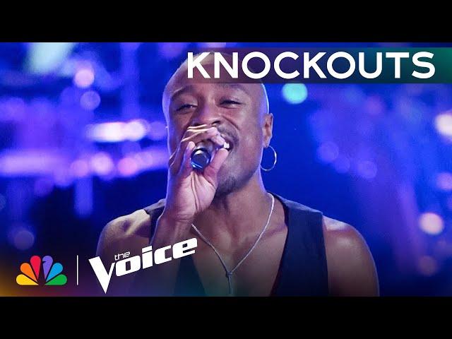 Cameron Wright Steps Up the Classic "You're All I Need to Get By" | The Voice Knockouts | NBC