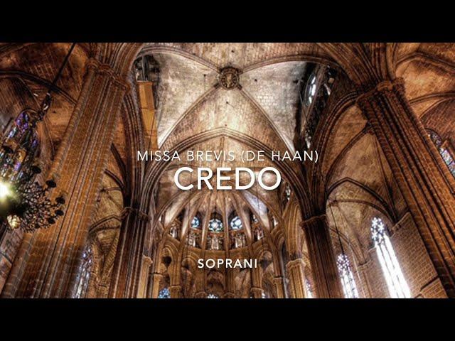 CREDO | SOPRANI | Missa Brevis (De Haan) Base musicale