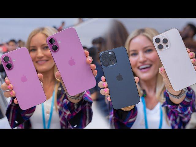 Hands on with the NEW iPhone 16 lineup!