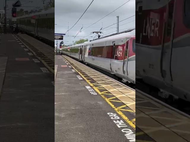 Fast north bound Azuma at Northallerton