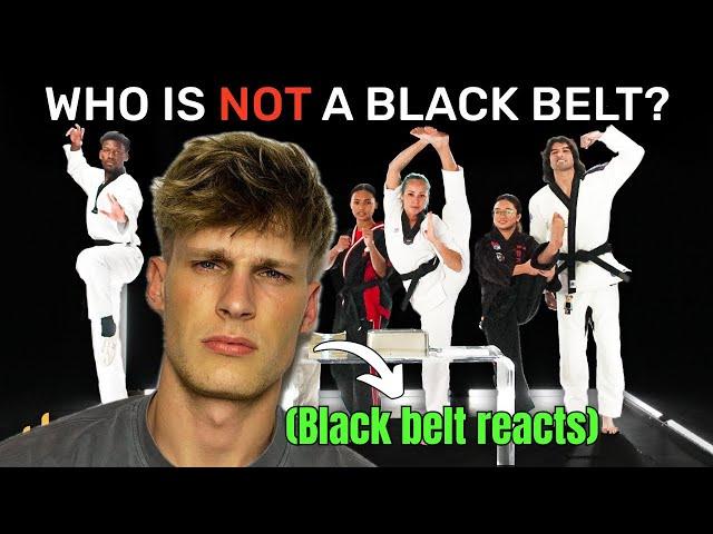 Can I guess the FAKE black belts?!