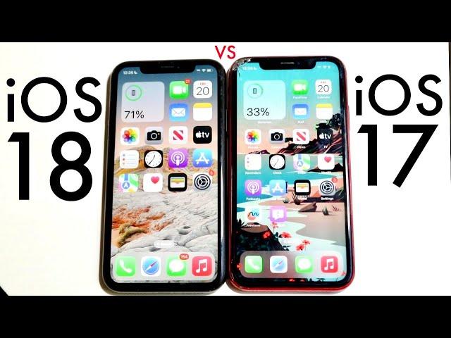 iOS 18 Vs iOS 17 On iPhone XR! (Speed Comparison)