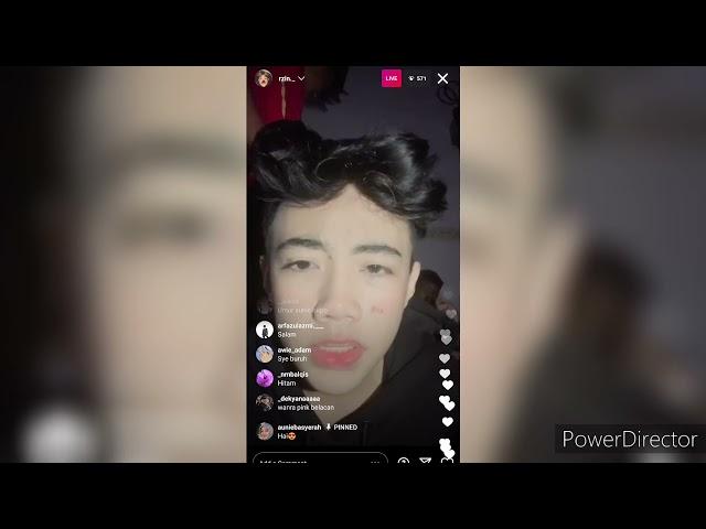 razin live dengan perempuan lain tak sangka aunie muncul dalam live 