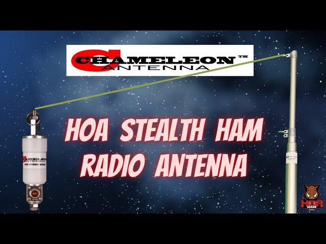 Stealth Ham Radio Antenna the HOA will Never Find - Chameleon CHA Porta Mast with CHA Hybrid Mini