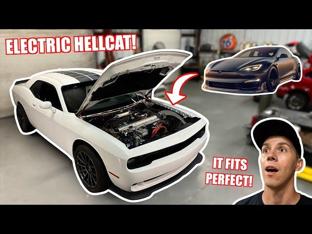 I Body Swapped My Tesla Plaid With a HELLCAT!