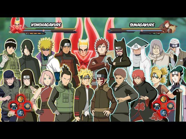 KONOHAGAKURE VS SUNAGAKURE | Naruto Storm 4 MOD