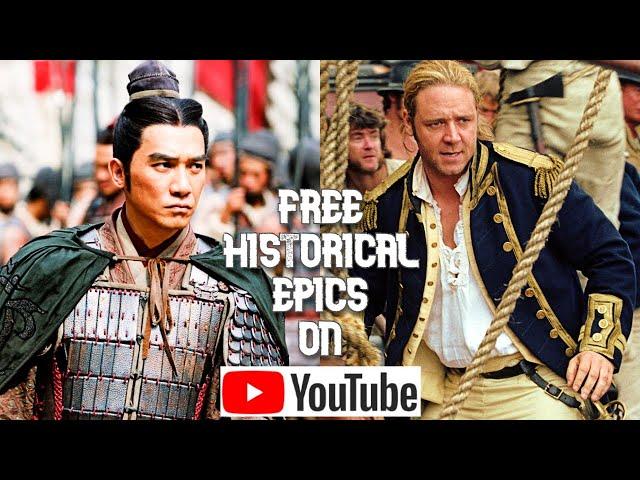 Top 10 FREE Historical EPIC Movies on Youtube!! (with links) | FREE MOVIES|