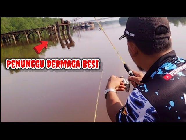 Tahluknya Monster Penunggu Dermaga Besi||Spot Viral Mancing Udang Galah