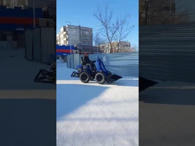 минипогрузчик самодельный на 4 передаче