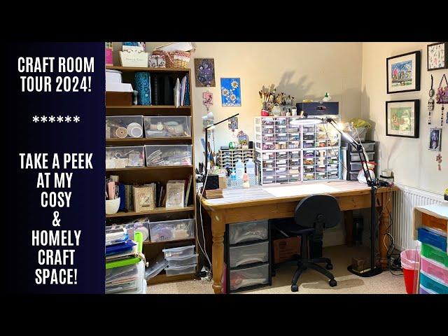 Craft Room Tour 2024 - After A Massive Clearout! Clean, Tidy & Organized!