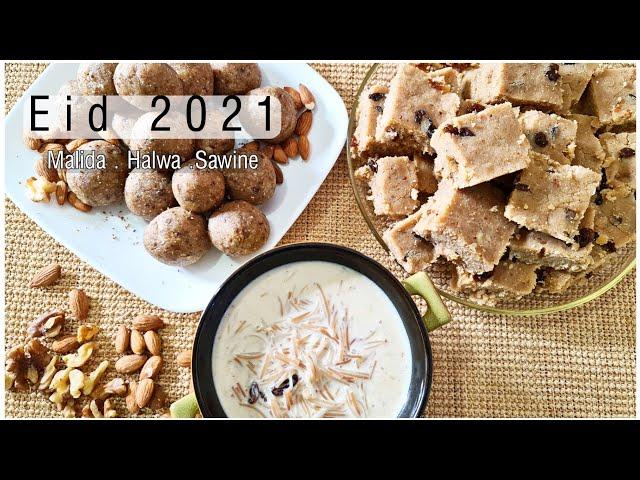 Let's Cook Today I made Malida/Maleeda,Halwa and Sawine -Eid 2021- Trinidad 