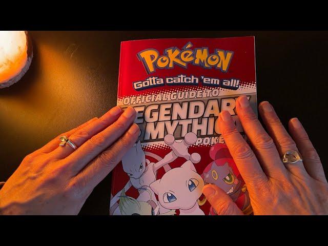 Relaxing Legendary & Mythical Pokémon Book Flip ASMR | Soft Spoken Page Turning