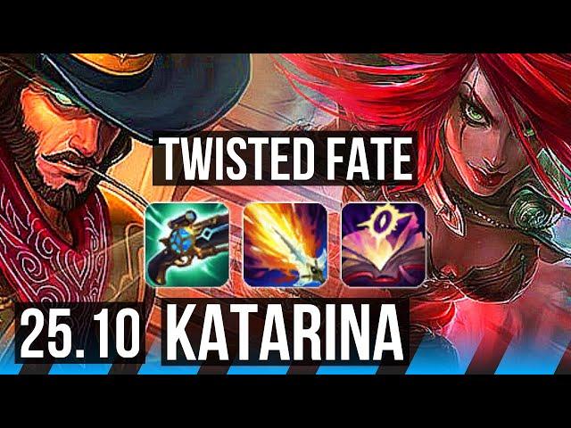 TWISTED FATE vs KATARINA (MID) | EUW Diamond | 25.10