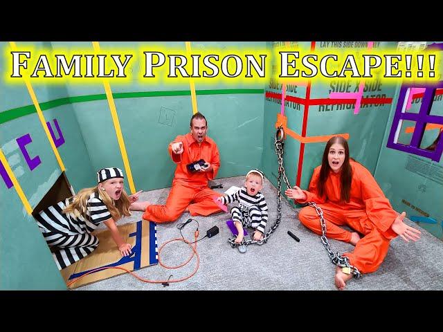 Family Box Fort Prison Escape!!! 1 Hour Compilation