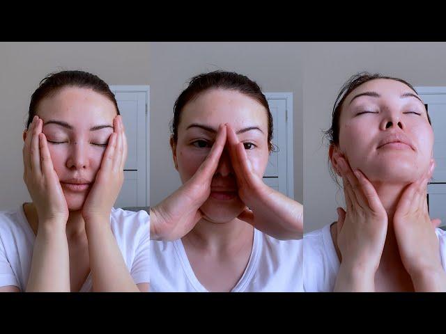 Lymphatic drainage MASSAGE OF FACE AT HOME. Lifting effect + Remove Facial swelling