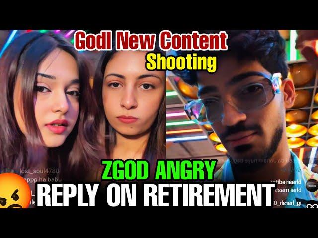 ZGOD ANGRY REPLY ON RETIREMENT  || GODL NEW CONTENT SHOOT  | #godlike #jonathangaming