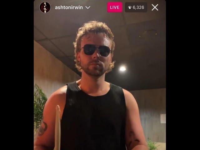 Ashton Irwin Instagram Live 28 August 2023 Part 1 & 2 Backstage @ The 5SOS Show Tour Minneapolis