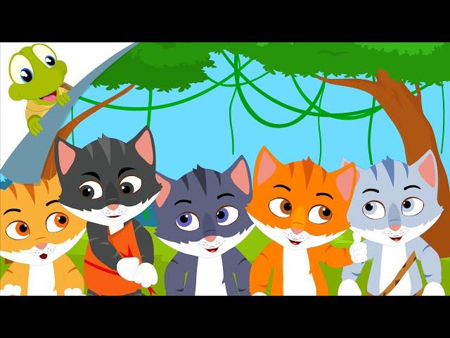 Five Little Kittens English Nursery Rhymes and Song for Kids