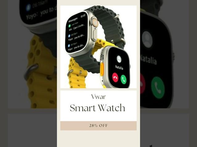 VWAR Ultra 3 Smart Watch Men | Sports Fitness & Waterproof Smart Watch for Android & IOS